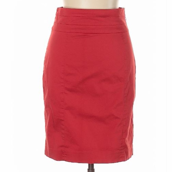H&M Dresses & Skirts - H&M Red High- Waisted Pencil Skirt
